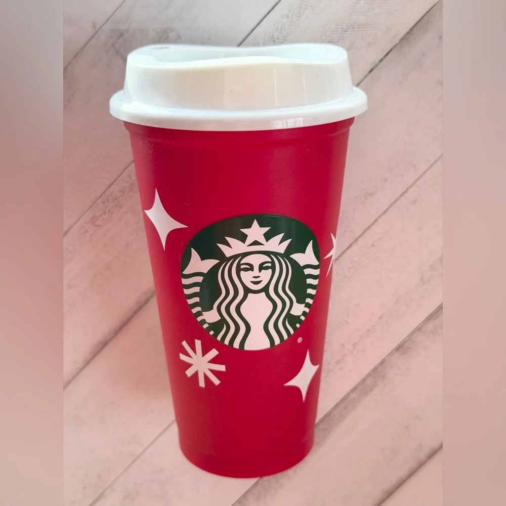 Starbucks 2022 Red Cup Holiday 25th Anniversary Reusable Hot Tumbler Grande 16oz
